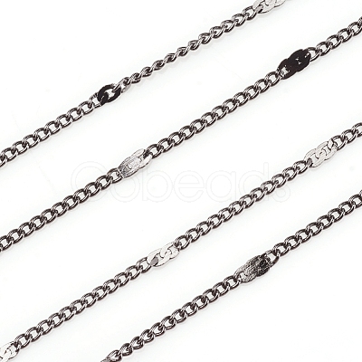 Soldered Brass Coated Iron Cable Chains CH-CJC0001-02B-B-1