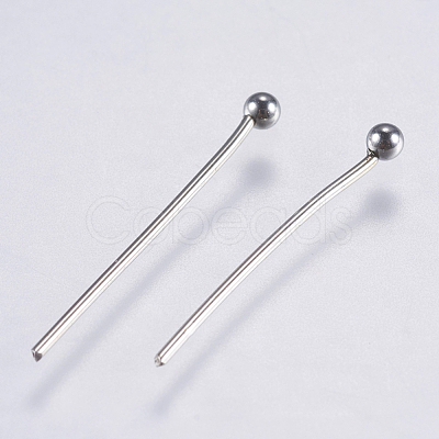 Tarnish Resistant 304 Stainless Steel Ball Head Pins STAS-F146-02P-21mm-1
