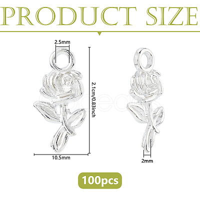 100Pcs Alloy Pendants FIND-DC0008-10S-1