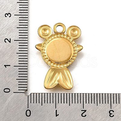 304 Stainless Steel Pave Natural White Shell Pendants STAS-C122-21F-02G-1