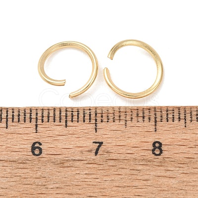 Brass Open Jump Rings KK-G604-08G-06-1