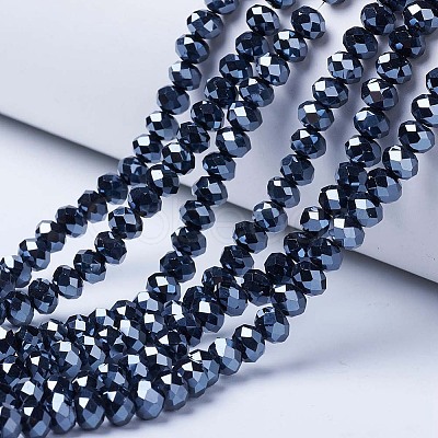 Electroplate Glass Beads Strands EGLA-A044-P2mm-A18-1