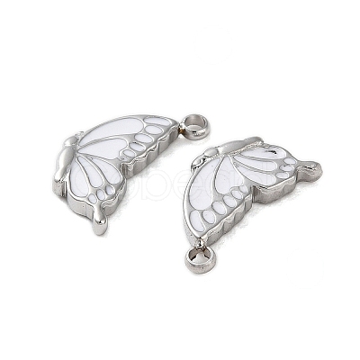 304 Stainless Steel with Enamel Charms STAS-L022-400P-04-1
