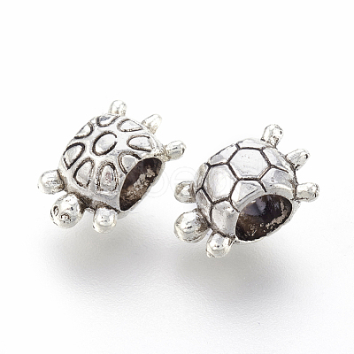 Tibetan Style Alloy European Beads PALLOY-F213-10AS-1