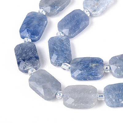 Natural Blue Aventurine(Dyed & Heated) Beads Strands G-T139-81-1