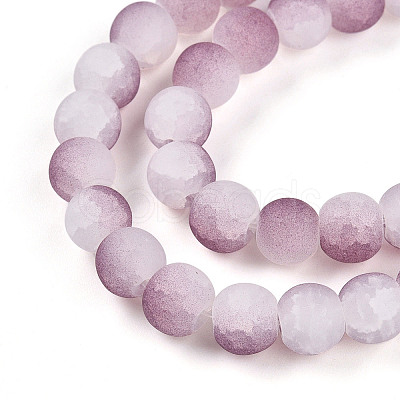 Crackle Glass Beads X1-GLAA-N009-8mm-05-1