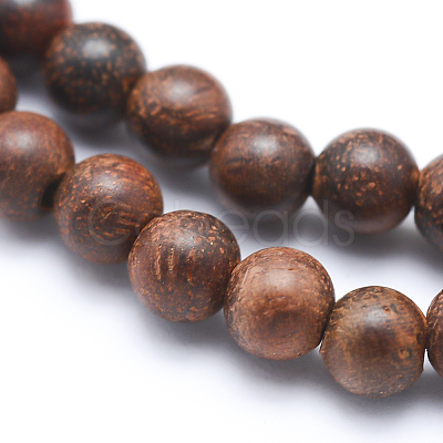 Natural Wood Beads Strands WOOD-P011-06-6mm-1