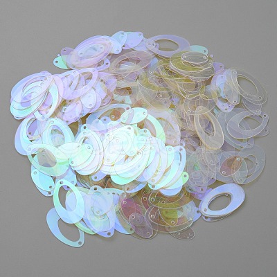 Rainbow Iridescent PVC Paillette/Sequins Pendants KY-WH0046-100B-1