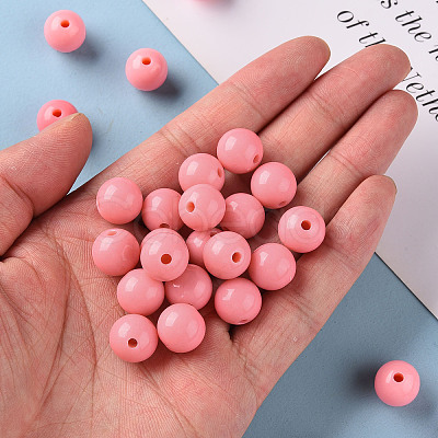 Opaque Acrylic Beads X-MACR-S370-C10mm-A04-1