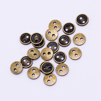 Alloy Mini Buttons PALLOY-WH0076-49B-AB-1