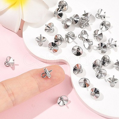 SHEGRACE Brass Cup Pearl Peg Bails Pin Pendants XGRQ1R499-349P-1