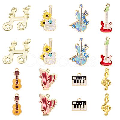 32Pcs 8 Styles Alloy Pendants FIND-TA0010-88-1