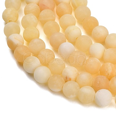 Natural Yellow Calcite Beads Strands GG-CBAA3AB-03-6mm-1