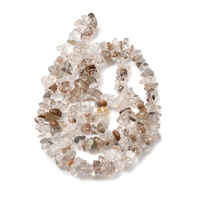 Natural Lodolite Quartz Beads Strands G-H315-A02-01-1