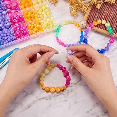 712Pcs 24 Colors Acrylic Beads MACR-SZ0001-68-1