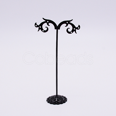Solid Iron Plating Earring Display Stand Sets EDIS-WH0009-03C-1
