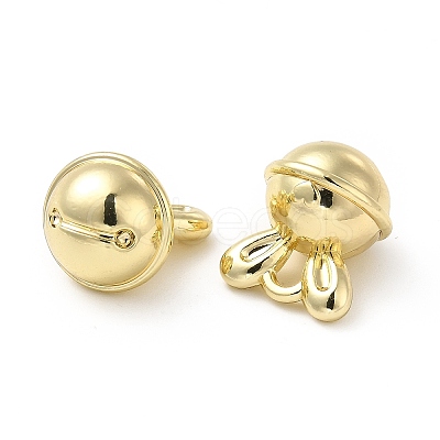 Rack Plating Alloy Rabbit Charms FIND-G044-02LG-1