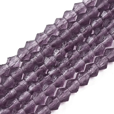 Imitate Austrian Crystal Frosted Glass Beads Strands EGLA-A039-T6mm-MD04-1