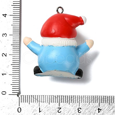 Christmas Theme Opaque Resin Pendants RESI-I336-01P-09-1
