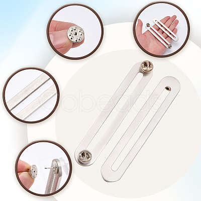 4Pcs 304 Stainless Steel & Brass Brooches JEWB-CP00001-1