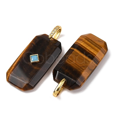 Natural Tiger Eye Pendants GG-CBA51ED-05G-05-1