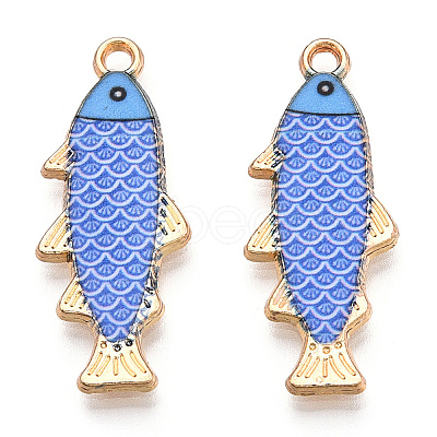 Alloy Enamel Pendants FIND-C037-16G-02-1-1