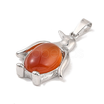 Natural Carnelian Pendants G-A224-02P-07-1