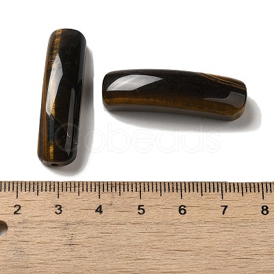 Natural Tiger Eye Connector Charms G-G095-01C-1