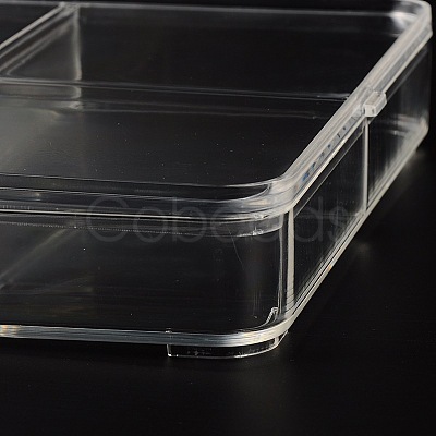 Rectangle Shaped Plastic Jewelry Bead Containers OBOX-O002-03-1