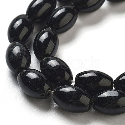 Natural Black Jasper Beads Strands G-B106-B17-01-1