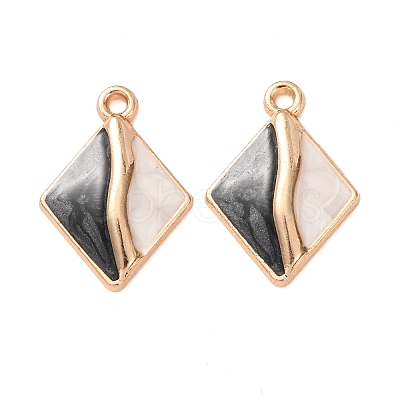 Alloy Enamel Pendants FIND-K030-02C-G-1