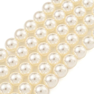 Glass Pearl Beads Strands X-HY-G002-01D-02-1