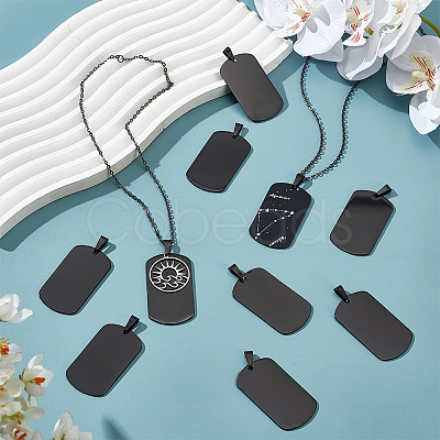 10Pcs Stainless Steel Stamping Blank Tag Big Pendants FIND-SC0010-68-1