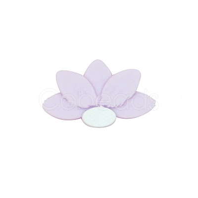 Lotus Food Grade Eco-Friendly Silicone Beads SIL-WH0013-50I-1