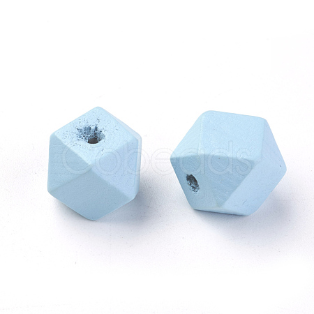 Dyed Natural Wooden Beads WOOD-S037-109F-20mm-1