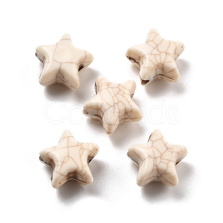 Crackle Opaque Acrylic Beads OACR-Z026-06A-1