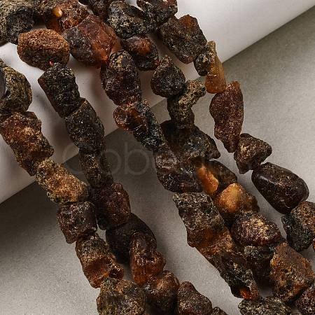 Raw Rough Natural Amber Beads Strands GG-CBAC13F-D01-01-1