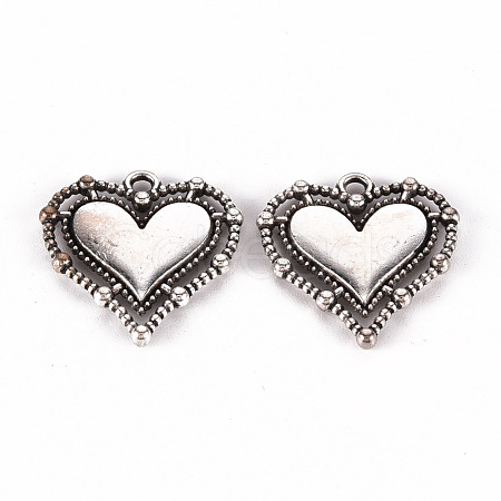 Tibetan Style Alloy Pendants TIBE-N010-77AS-RS-1