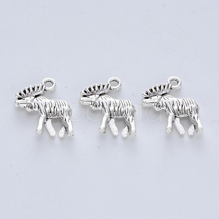 Tibetan Style Alloy Pendants TIBE-R316-064AS-RS-1
