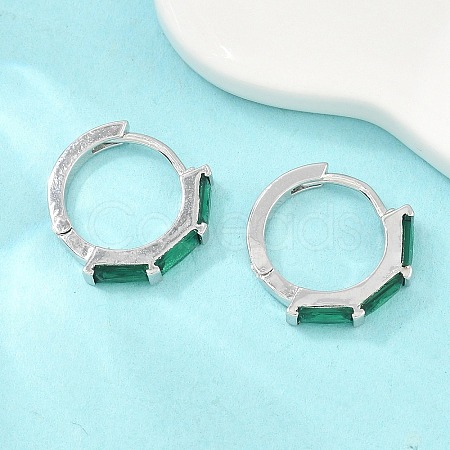 Brass Micro Pave Cubic Zirconia Hoop Earrings KK-CBA8324-12P-02-1