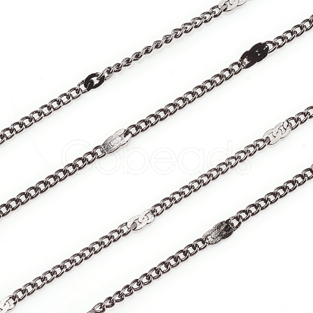Soldered Brass Coated Iron Cable Chains CH-CJC0001-02B-B-1
