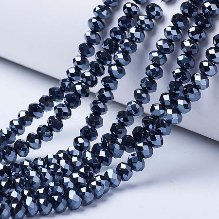 Electroplate Glass Beads Strands EGLA-A044-P2mm-A18-1