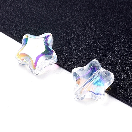 Electroplate Glass Beads EGLA-E059-G05-1