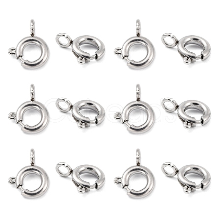 Tarnish Resistant 304 Stainless Steel Spring Ring Clasps STAS-R065-25-1