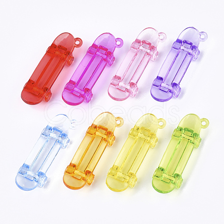 Transparent Acrylic Big Pendants X-TACR-S133-008-1