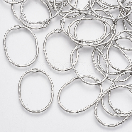 Alloy Open Back Bezel Pendants X-PALLOY-S121-84P-1