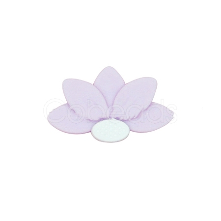 Lotus Food Grade Eco-Friendly Silicone Beads SIL-WH0013-50I-1