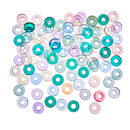 200Pcs Transparent Handmade Lampwork Beads LAMP-HS0001-10-1