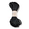 Polyester Embroidery Floss, Cross Stitch Threads, Black, 3mm, 20m/bundle