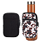 Olycraft 2Pcs 2 Style Polyester Wallets, Water Bottle Carrier, with Iron Zipper, Neoprene with Nylon Water Bottle Carrier 40oz, Rectangle, Mixed Color, 14~15x10.5~12x1.7~2.25cm, 1pc/style